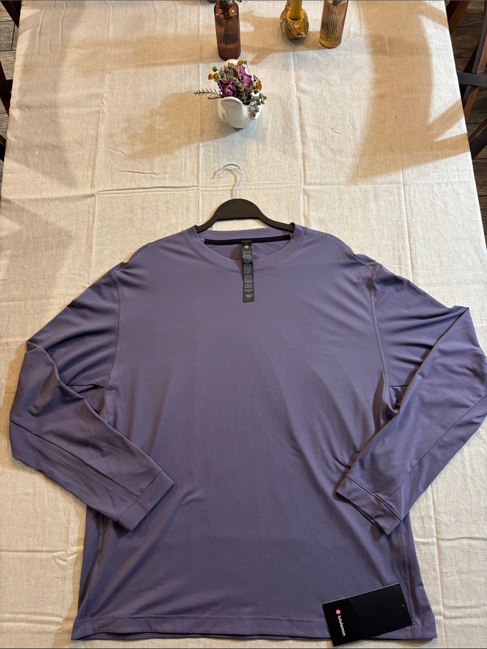 lululemon EasySet Train Long-Sleeve Crewneck Shirt - Lavender Purple